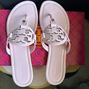 Tory Burch Petunia Pink Miller Sandals